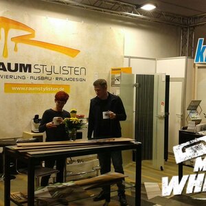 Volle Unterstützung ob auf Baustellen oder auf den Messen. Danke