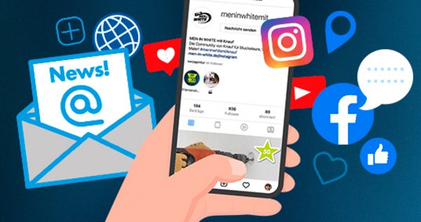 Newsletter, facebook, Instagram