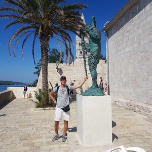 Men in White Palme und ich