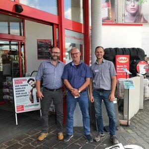 Herr Becker & Herr Hirschhäuser von der Firma Friedrich, sowie meine Person