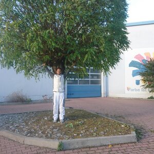 Ein Mann... Ein Baum! Freunde seit Pflanzung vor 30 Jahren...