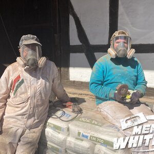 Chef und Junior, zusammen-gemeinsam stark mit starken Material, wie auch anders