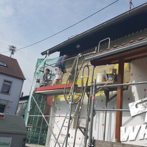 Das Haus wird mal warm eingepackt!